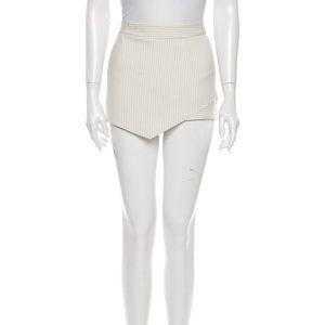 Mason white striped mini skirt